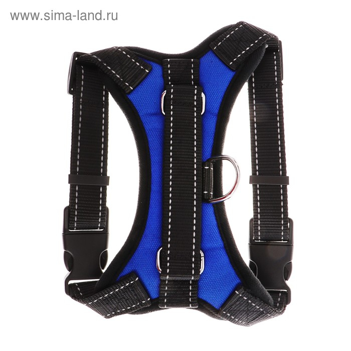 Шлейка К7 мягкая светоотражающая, размер XL, ОГ 74-92 см, вес 28-47,5 кг, синяя Шлейка К7 мягкая светоотражающая, размер XL, ОГ 74-92 см, вес 28-47,5 кг, синяя