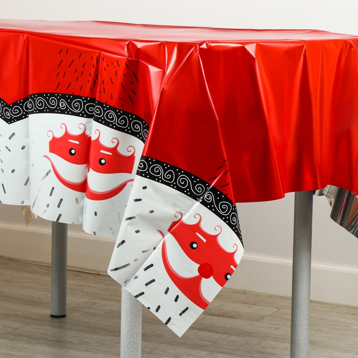 Новый год! Скатерть &laquo;Дед мороз&raquo;, 137 &times; 183 см