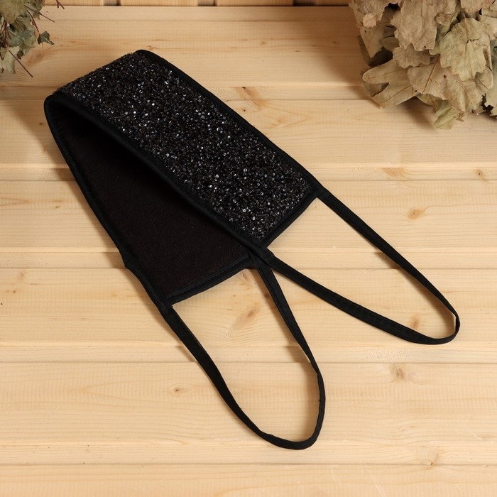 Мочалка банная с ручками Мочалка банная с ручками "Жесть", 48х10см