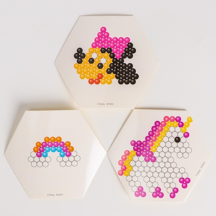 Аквамозаика с декорациями «Минни Маус и единорог», 3 фигурки, 300 шариков Аквамозаика с декорациями «Минни Маус и единорог», 3 фигурки, 300 шариков