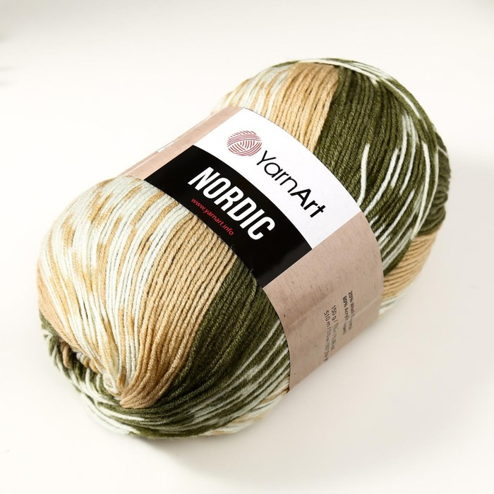 Пряжа  Пряжа "Nordic" 20% шерсть, 80% акрил 510м/150гр (651)