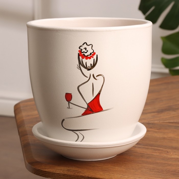 Горшок цветочный Горшок цветочный "Девушка" 3,5 л