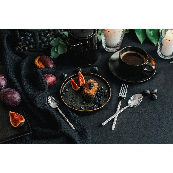 Вилка столовая из нержавеющей стали Magistro «Олин», h=21 см, цвет серебряный Вилка столовая из нержавеющей стали Magistro «Олин», h=21 см, цвет серебряный