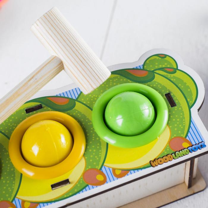 Стучалка-сортер «Гусеница», с молотком, МИКС Стучалка-сортер «Гусеница», с молотком, МИКС