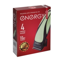 Машинка для стрижки ENERGY  EN-709, 10 Вт, 3/6/9/12 мм, нерж. сталь, 220 В, чёрно-зелёная