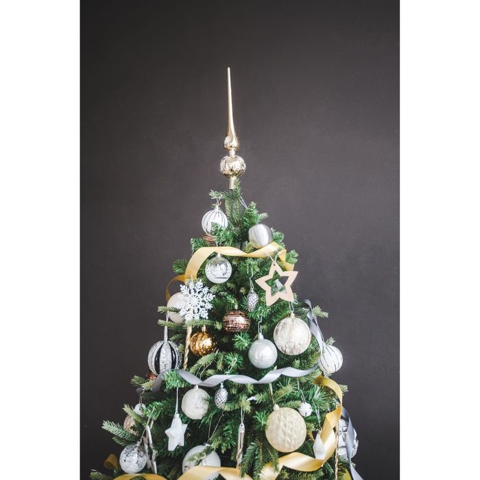 Наконечник Наконечник "Узорная снежинка" 28 см, золото