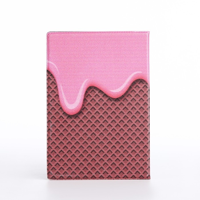 Обложка для паспорта, цвет коричневый/розовый Обложка для паспорта, цвет коричневый/розовый