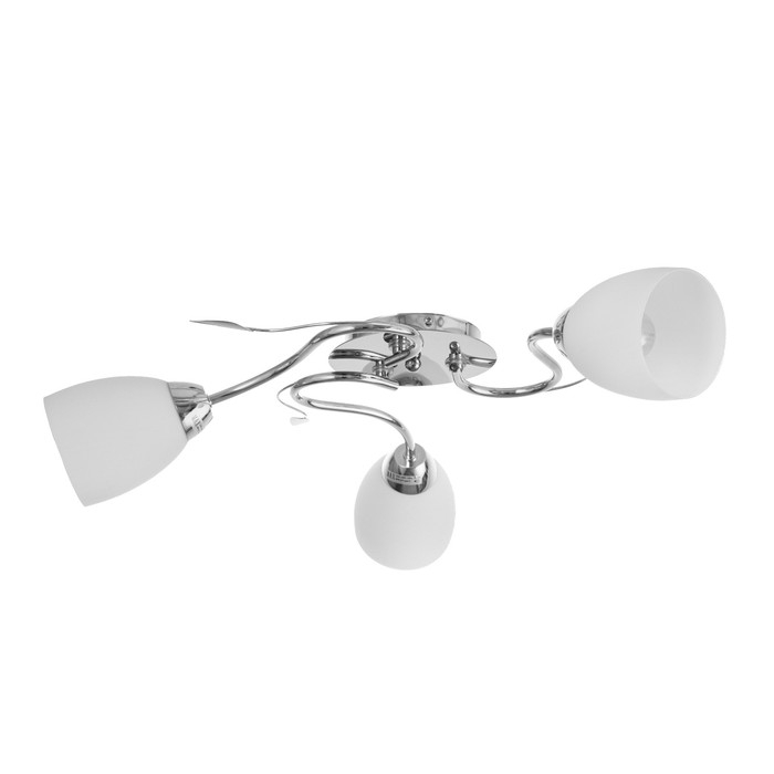 Люстра Люстра "Джил" 3х60Вт Е27 Хром 58х58х22см