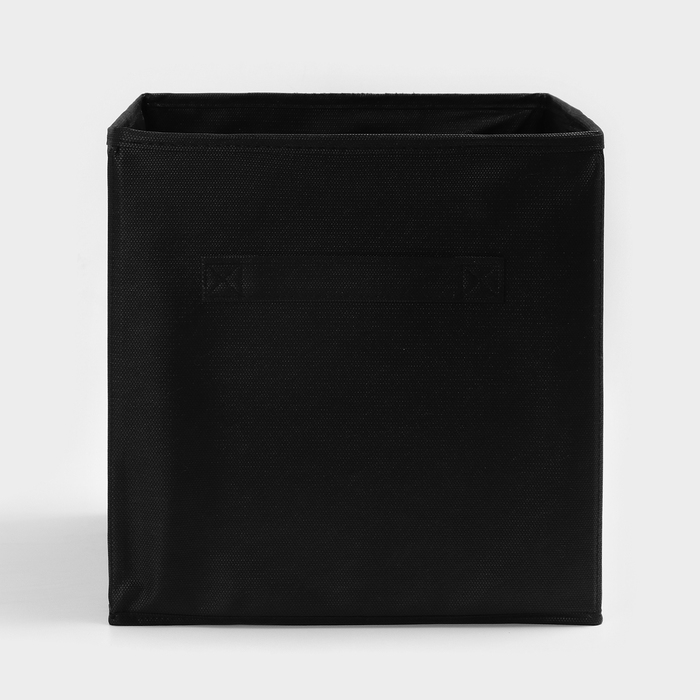 Короб для хранения, 28×28×28 см, набор 3 шт, цвет чёрный Короб для хранения, 28×28×28 см, набор 3 шт, цвет чёрный