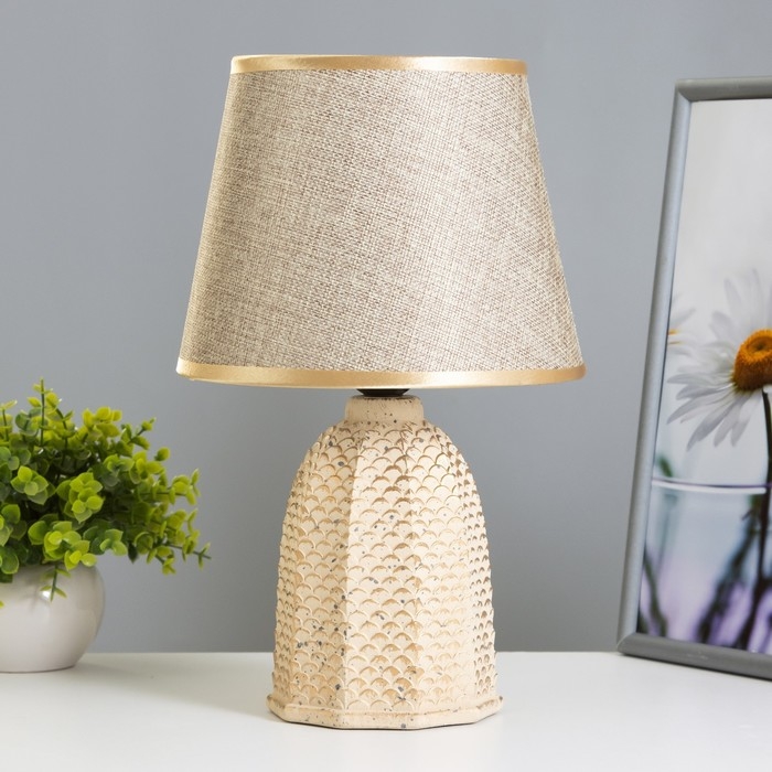 Настольная лампа Настольная лампа "Арабика" E27 40Вт бежевый 20х20х33 см RISALUX