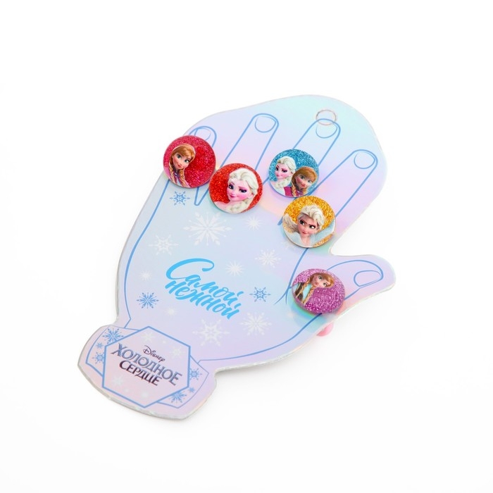 Кольцо, бижутерия, 5 штук, Холодное сердце Кольцо, бижутерия, 5 штук, Холодное сердце