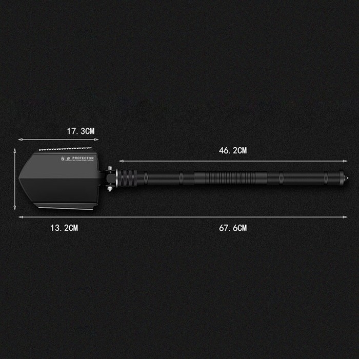 Лопата многофункциональная 7в1 в чехле, 67 см, черная Лопата многофункциональная 7в1 в чехле, 67 см, черная
