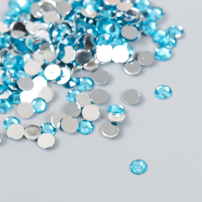 Декор для творчества в бутылочке Декор для творчества в бутылочке "Стразы. Голубая вода" набор 500 шт d=0,5 см 7х2х2 см