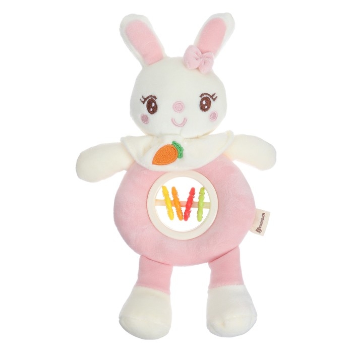 Игрушка-погремушка мягкая «Милая зайка», Крошка Я Игрушка-погремушка мягкая «Милая зайка», Крошка Я