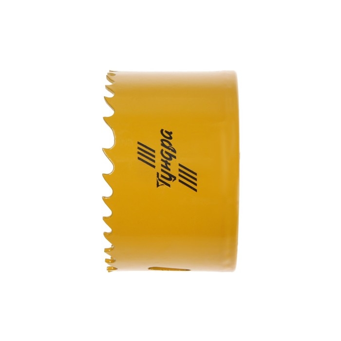 Коронка биметаллическая ТУНДРА, 70 мм, M16 с дополнительной фиксацией