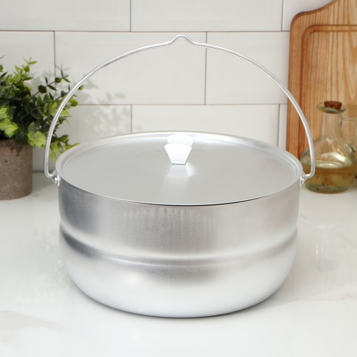 Котёлок туристический, 6 л, алюминиевая крышка Котёлок туристический, 6 л, алюминиевая крышка