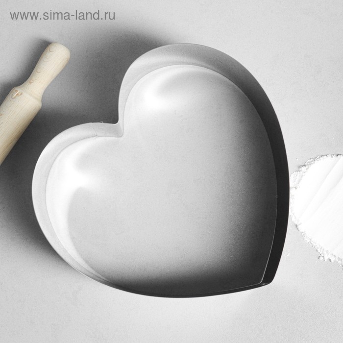 Форма для выпечки и выкладки «Сердце», h-8,5 см, 26 х 26 см Форма для выпечки и выкладки «Сердце», h-8,5 см, 26 х 26 см