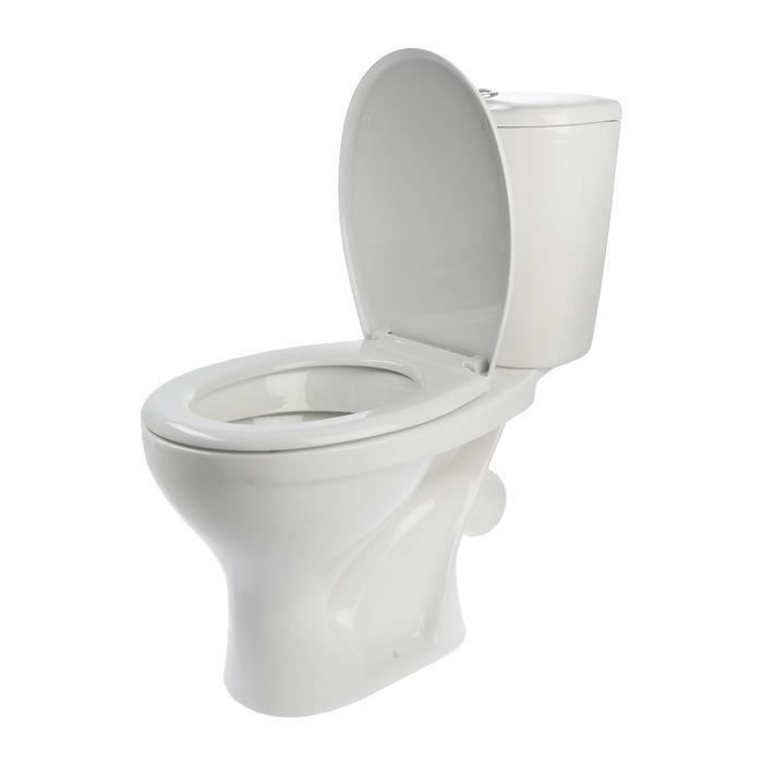 Унитаз компакт ЛЗСФ Унитаз компакт ЛЗСФ "Оптима Стандарт", нижняя подводка, сиденье, кнопка хром