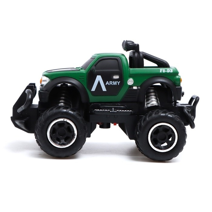Джип радиоуправляемый «Армия», работает от батареек, цвет зелёный Джип радиоуправляемый «Армия», работает от батареек, цвет зелёный