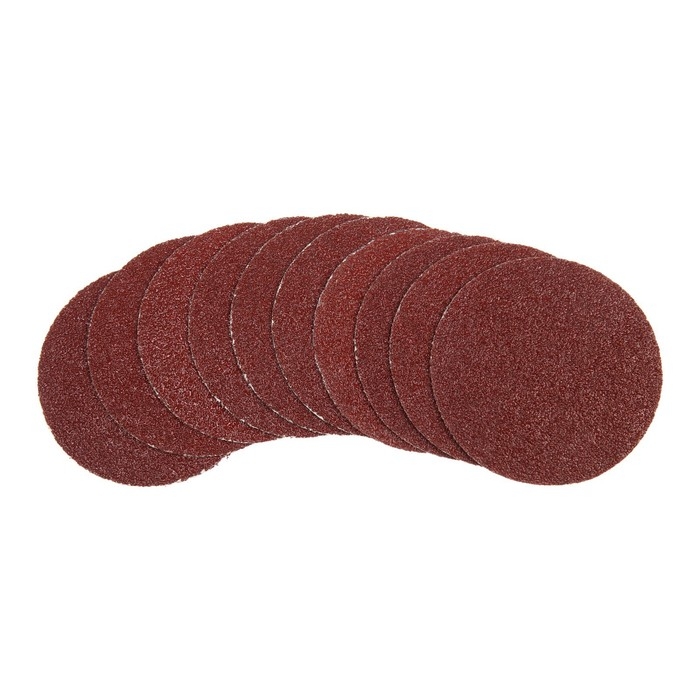 Круг абразивный шлифовальный под  Круг абразивный шлифовальный под "липучку" ТУНДРА, 115 мм, Р36, 10 шт.