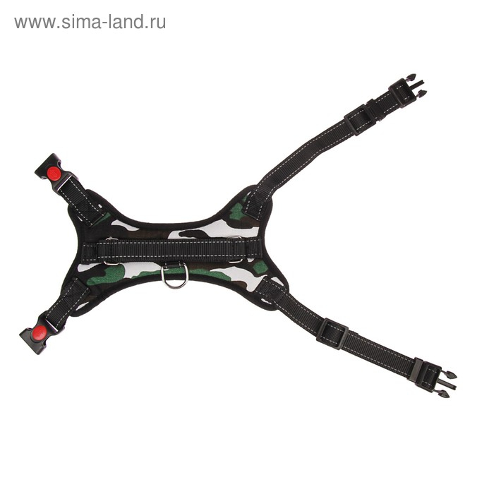 Шлейка К7 мягкая светоотражающая, размер М, ОГ 52-66 см, вес 9,5-17,5 кг, хаки Шлейка К7 мягкая светоотражающая, размер М, ОГ 52-66 см, вес 9,5-17,5 кг, хаки