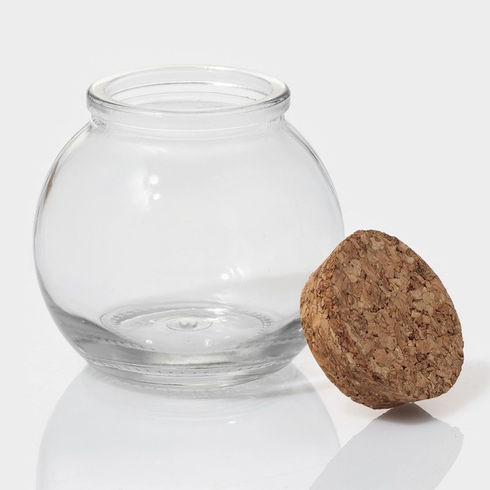 Набор баночек стеклянных для специй с пробковой крышкой Доляна «Парфе», 120 мл, 7×7 см, 12 шт Набор баночек стеклянных для специй с пробковой крышкой Доляна «Парфе», 120 мл, 7×7 см, 12 шт