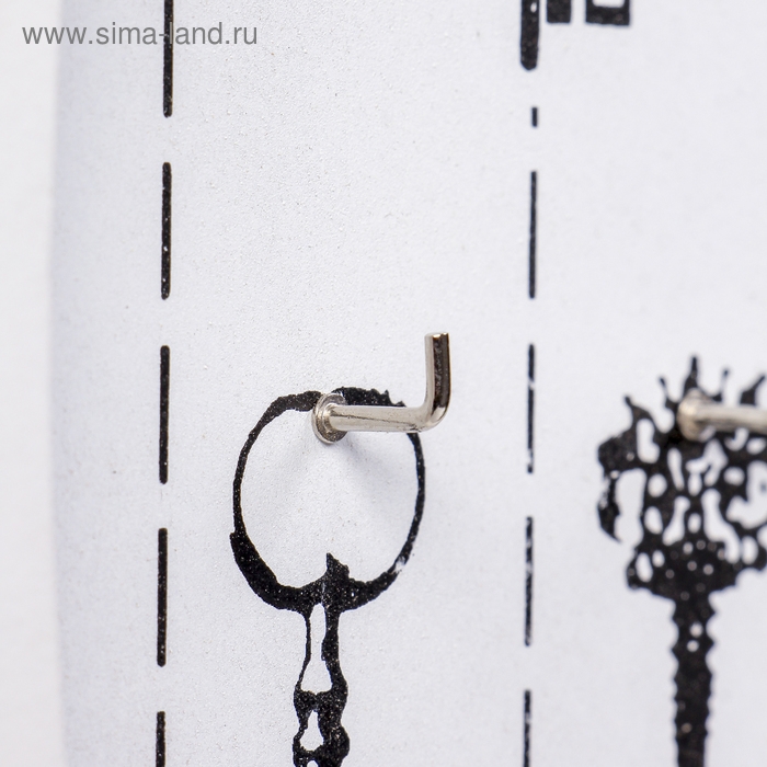 Крючки декоративные дерево Крючки декоративные дерево "Лодка" белая 27х13,8х2 см