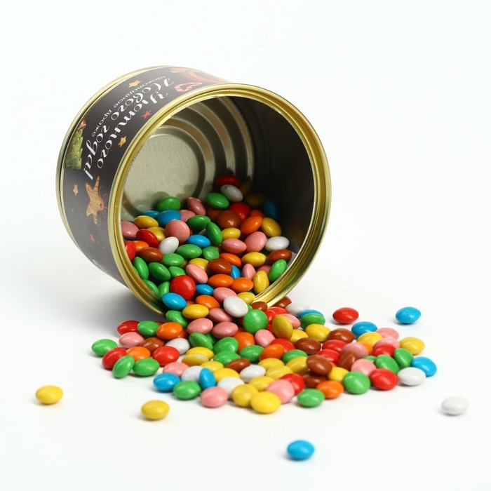 Шоколадное драже в банке Шоколадное драже в банке "Уютного нового года", 100 г