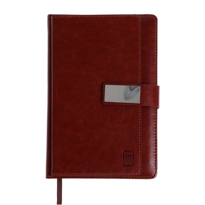 Ежедневник недатированный А5, 140 листов в клетку, с калькулятором, с хлястиком, обложка кожзам, МИКС Ежедневник недатированный А5, 140 листов в клетку, с калькулятором, с хлястиком, обложка кожзам, МИКС