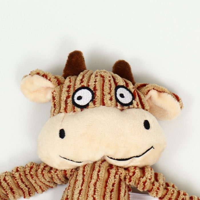 Игрушка текстильная с резиновыми кольцам Игрушка текстильная с резиновыми кольцам "Бык", 26 х 10 см