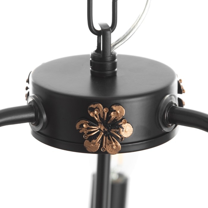 Люстра Люстра "Сандра" 3xE14 40Вт черно-золотой 51х51х52-110 см BayerLux