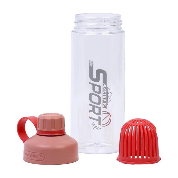 Бутылка для воды, 550 мл, SPORT, красная Бутылка для воды, 550 мл, SPORT, красная