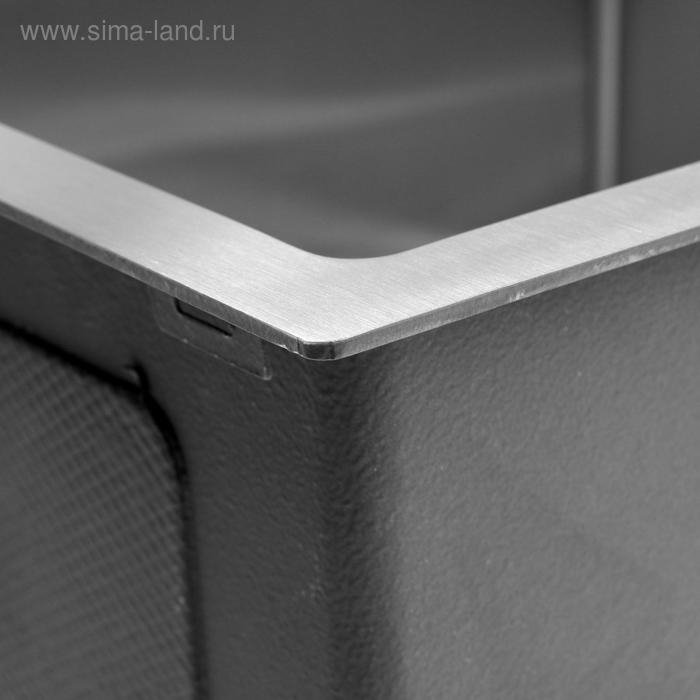 Мойка FABIA PROFI, 40х50 см, врезная, S = 3,0 и 0,8 мм, сифон с переливом + корзина Мойка FABIA PROFI, 40х50 см, врезная, S = 3,0 и 0,8 мм, сифон с переливом + корзина