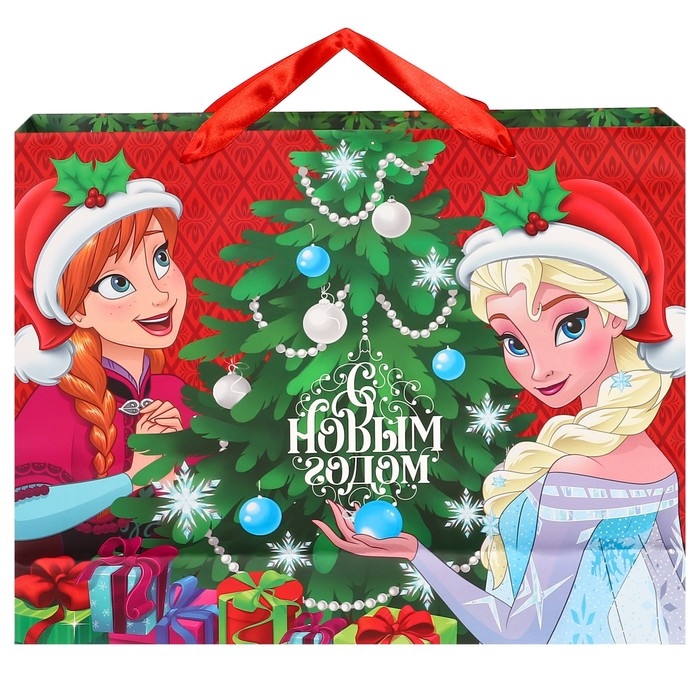 Новый год. Пакет подарочный, 40х31х11.5 см, упаковка, Холодное сердце МИКС Новый год. Пакет подарочный, 40х31х11.5 см, упаковка, Холодное сердце МИКС