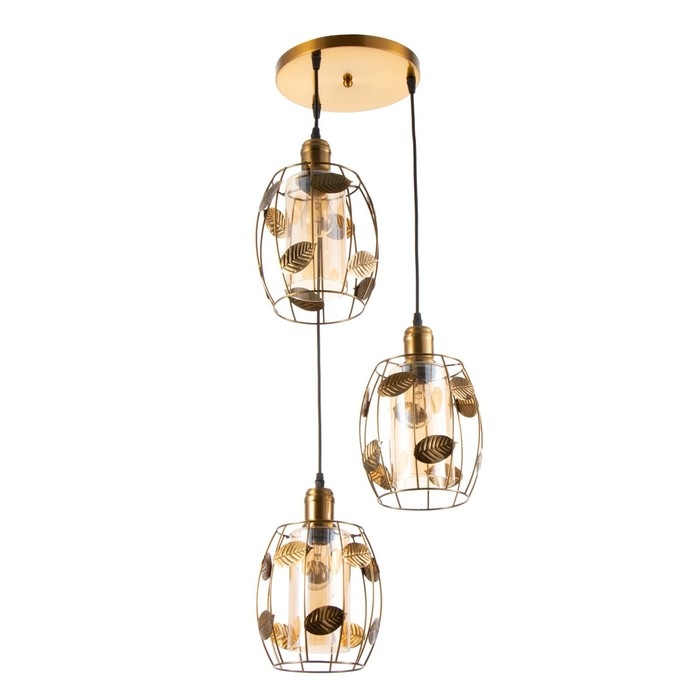 Светильник BayerLux Светильник BayerLux "Лаура" 3хE27 40Вт золото 32х32х100 см