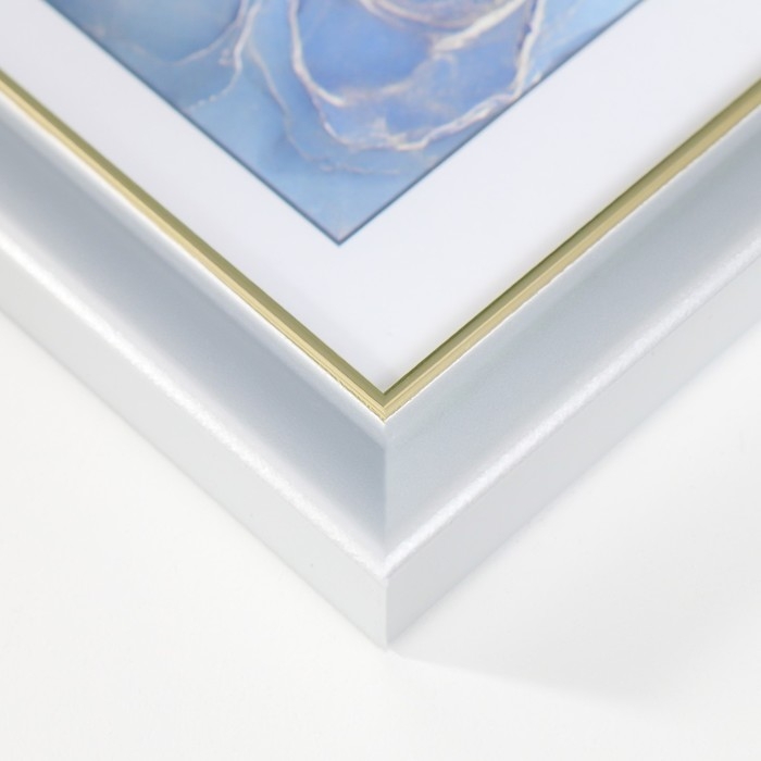 Фоторамка пластик Фоторамка пластик "Офис 8" 10х15 см, серебро