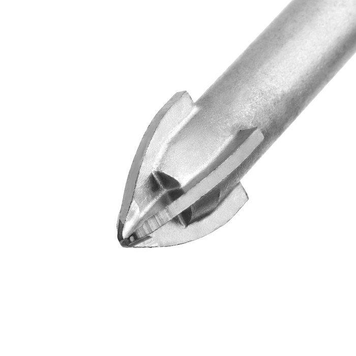 Сверло по керамике твердосплавное ТУНДРА, крестовый наконечник, шестигр. хвостовик, 12 мм Сверло по керамике твердосплавное ТУНДРА, крестовый наконечник, шестигр. хвостовик, 12 мм