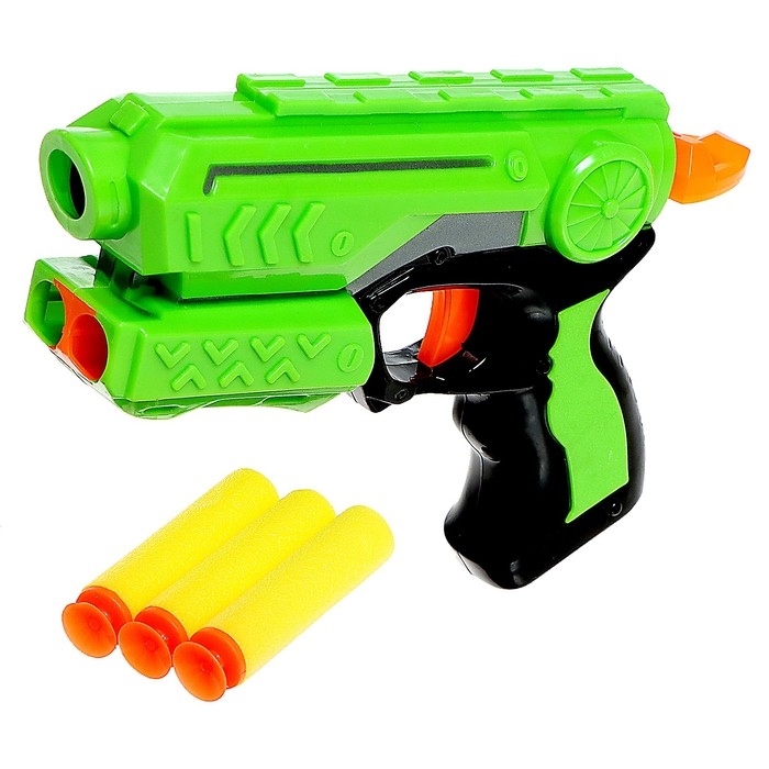 Бластер Smal gun, стреляет мягкими пулями, цвет МИКС Бластер Smal gun, стреляет мягкими пулями, цвет МИКС