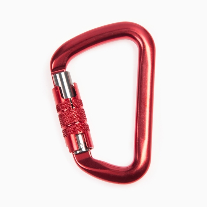 Карабин с байонетной муфтой, 11 х 7 см, 30 KN, красный Карабин с байонетной муфтой, 11 х 7 см, 30 KN, красный