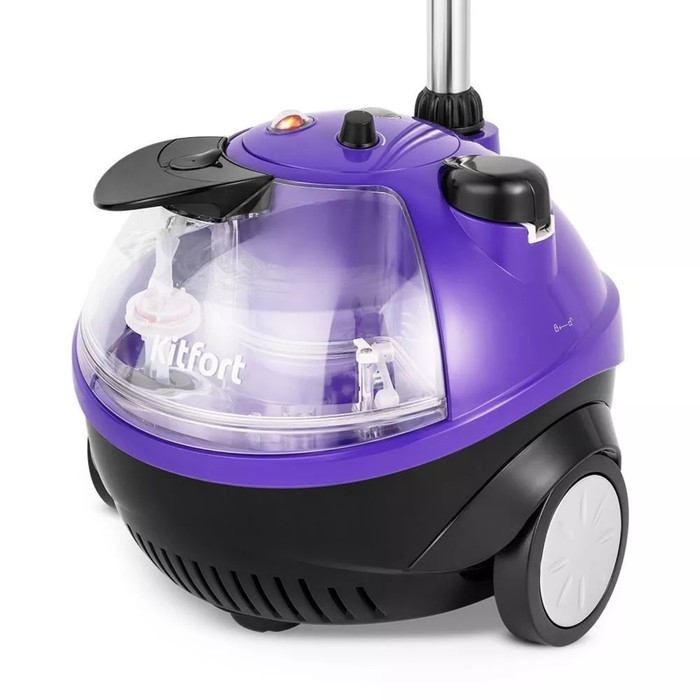Отпариватель KT-9133, напольный, 1580 Вт, 1800 мл, 70 г/мин, «3 в 1», фиолетовый Отпариватель KT-9133, напольный, 1580 Вт, 1800 мл, 70 г/мин, «3 в 1», фиолетовый