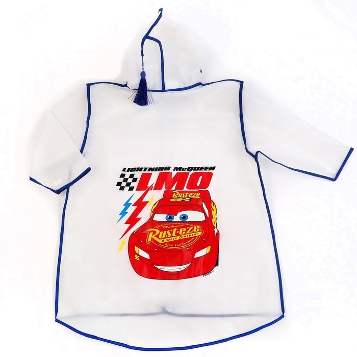 Дождевик детский, размер L, 110-120 см , Тачки Дождевик детский, размер L, 110-120 см , Тачки