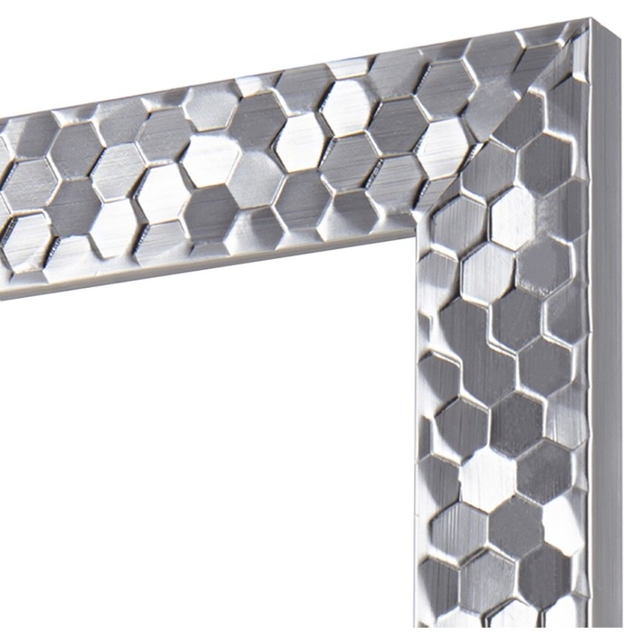 Рама для картин (зеркал) 40 х 50 х 2.7 см, пластиковая, Calligrata 651628, серебро Рама для картин (зеркал) 40 х 50 х 2.7 см, пластиковая, Calligrata 651628, серебро