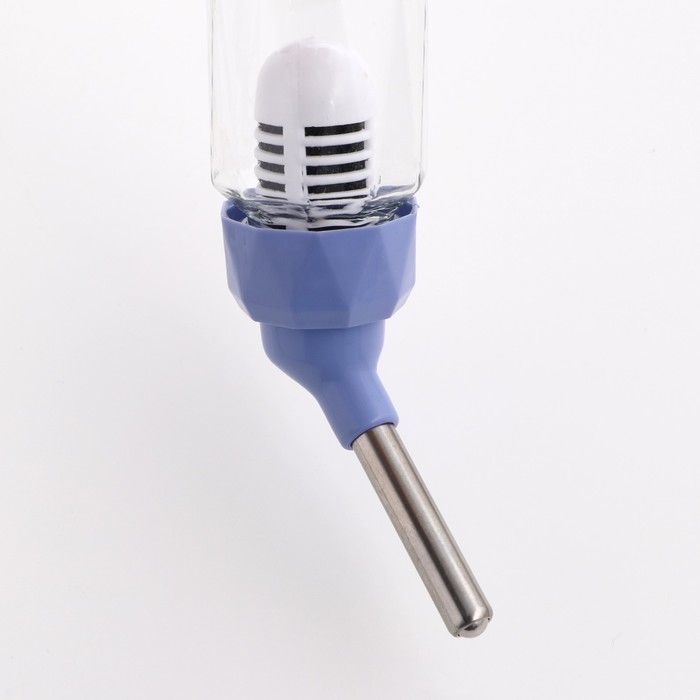 Поилка для грызунов, 80 мл, крепление-пружинка, синяя Поилка для грызунов, 80 мл, крепление-пружинка, синяя