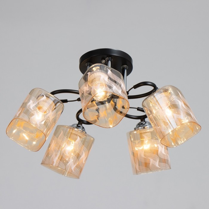 Люстра Люстра "Арнелла" 5хЕ27 40Вт чёрный 58х58х27 см BayerLux