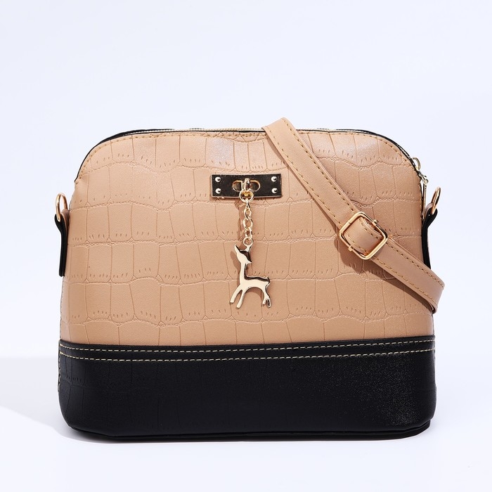 Сумка кросс-боди на молнии, цвет бежевый Сумка кросс-боди на молнии, цвет бежевый