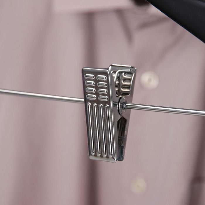 Плечики - вешалка для брюк и юбок SAVANNA, 44,5х1,2х24,5 см, с зажимами, широкие плечики, деревянная сорт А Плечики - вешалка для брюк и юбок SAVANNA, 44,5х1,2х24,5 см, с зажимами, широкие плечики, деревянная сорт А