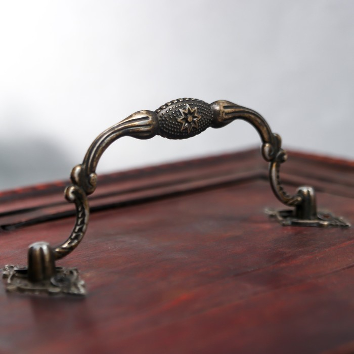 Шкатулка дерево состаренная "Рыцарский турнир" набор 2 шт 12х17,5х14,5, 15х21х17,5 см