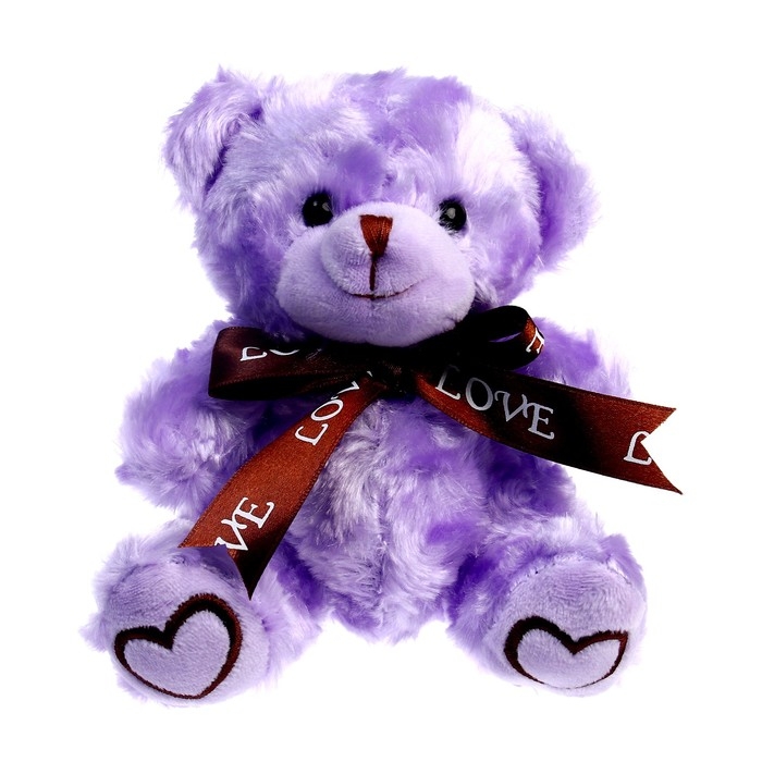 Мягкая игрушка «Мишка», 15 см, цвет лавандовый Мягкая игрушка «Мишка», 15 см, цвет лавандовый