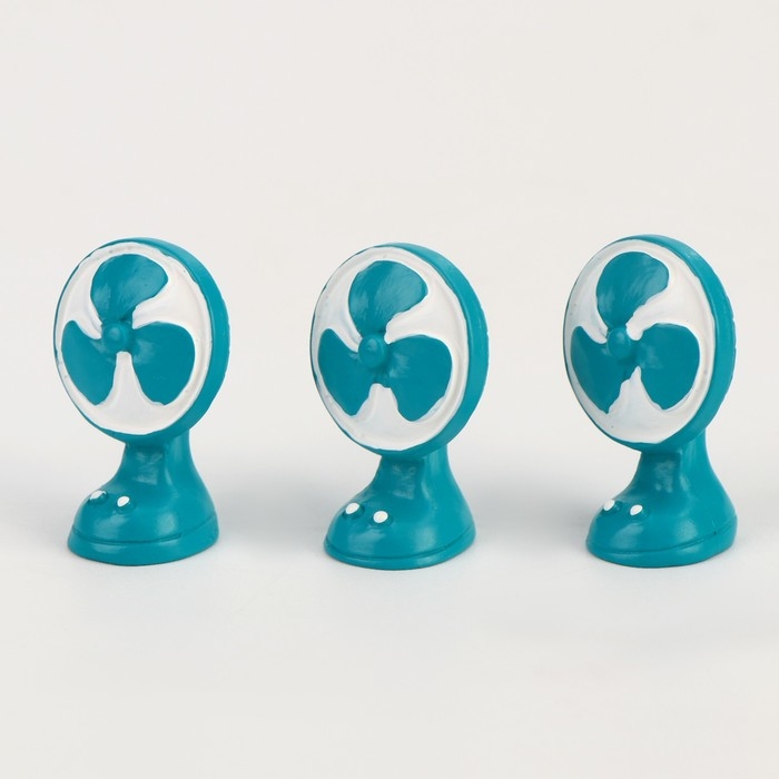 Миниатюра кукольная «Вентилятор», набор 3 шт., размер 1 шт. — 2 × 1 × 2,5 см Миниатюра кукольная «Вентилятор», набор 3 шт., размер 1 шт. — 2 × 1 × 2,5 см