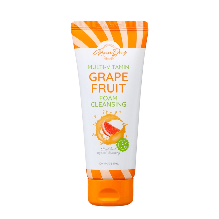 Пенка для лица Grace Day мультивитаминная, очищающая, с грейпфрутом, 100 мл Пенка для лица Grace Day мультивитаминная, очищающая, с грейпфрутом, 100 мл